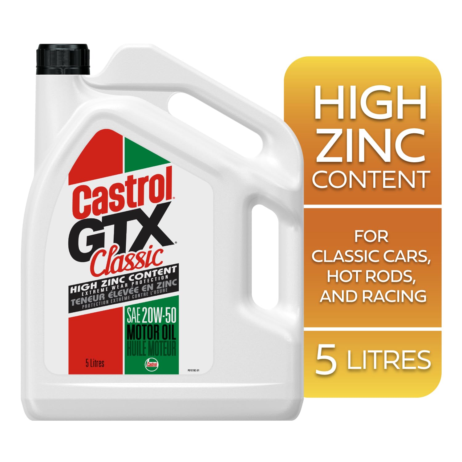 Castrol GTX Classic 20W-50 Motor Oil 5L | Made in Canada : Amazon